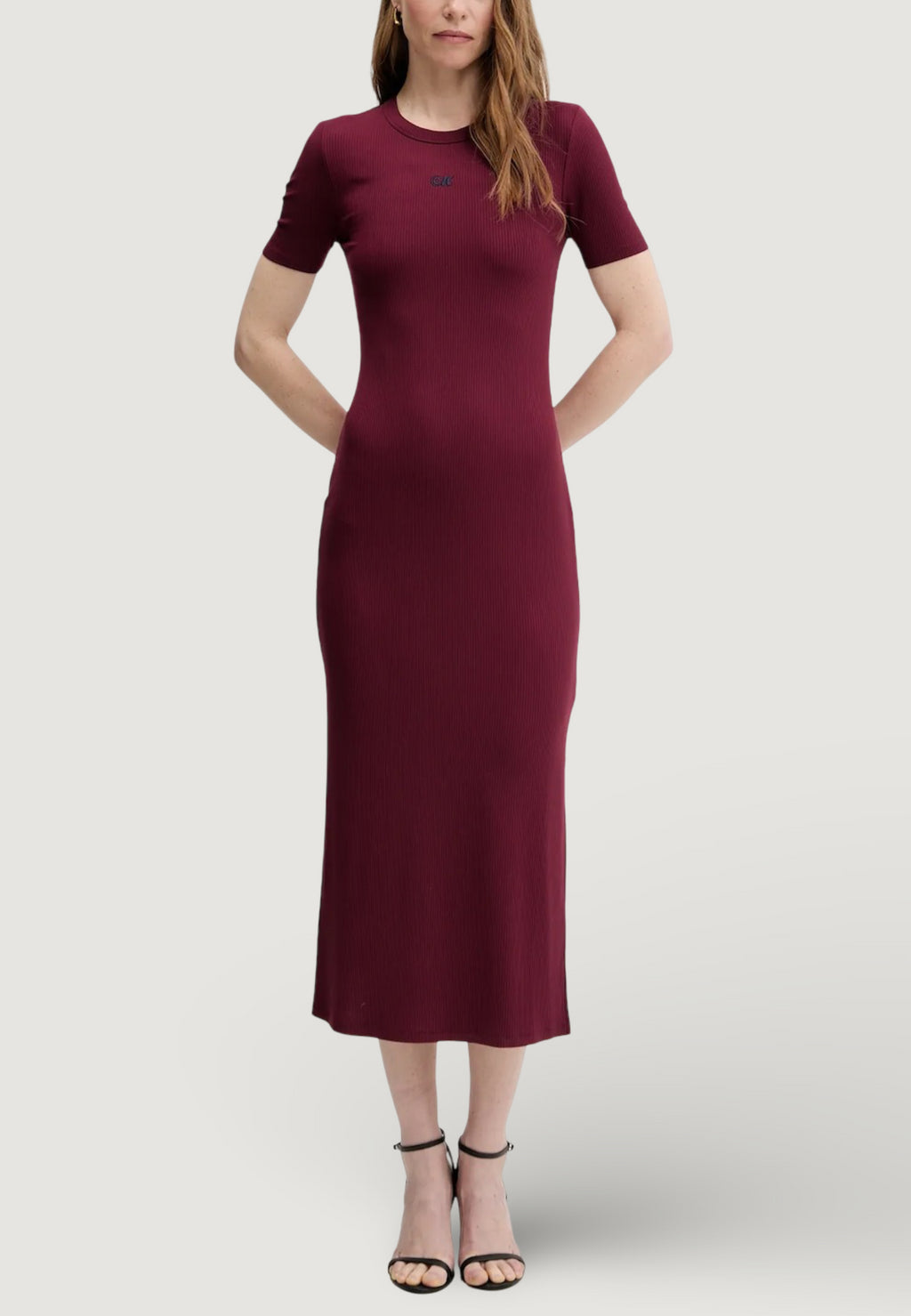 Long dress Calvin Klein Jeans A - MODAL RIB SS DRE