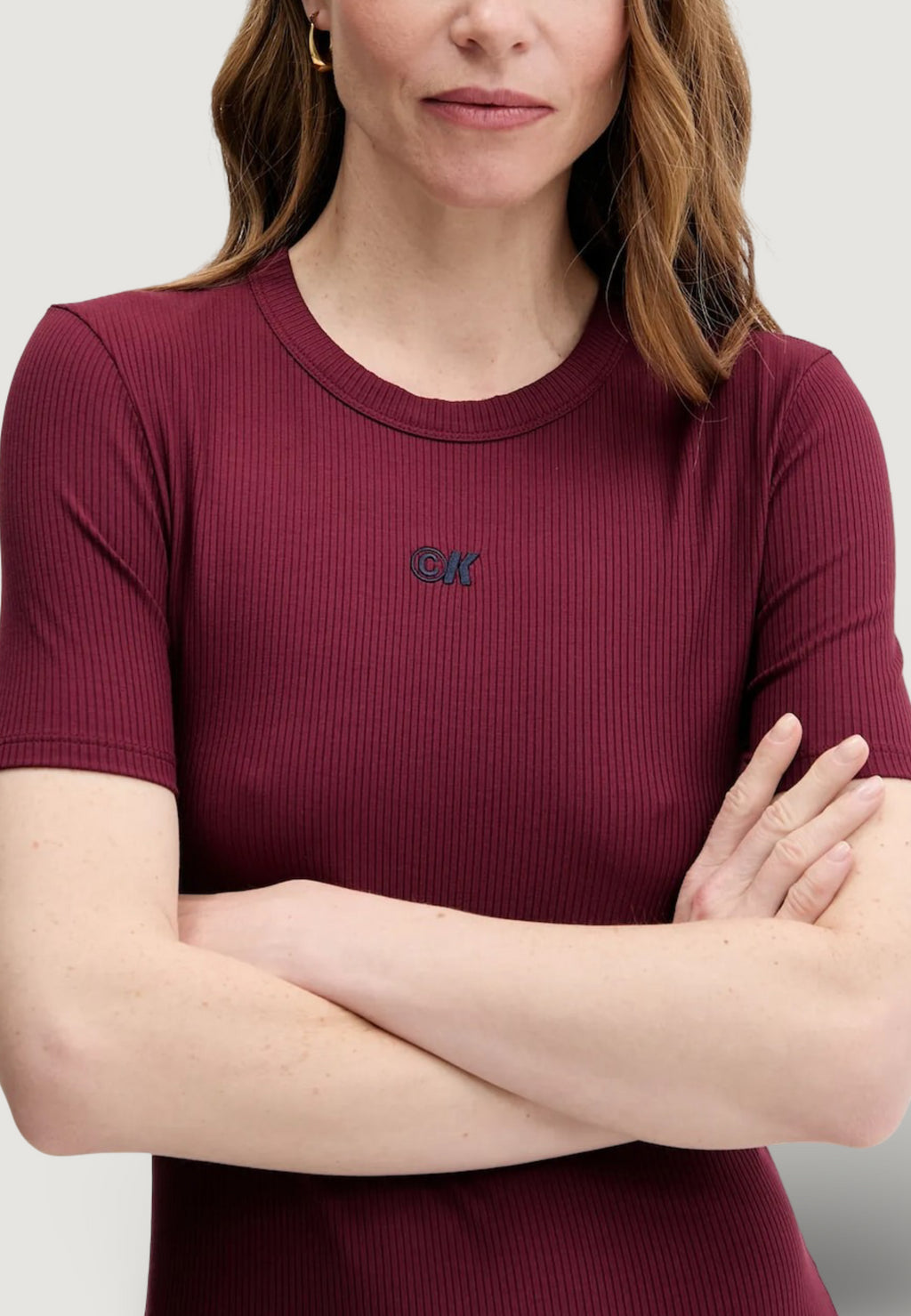 Long dress Calvin Klein Jeans A - MODAL RIB SS DRE