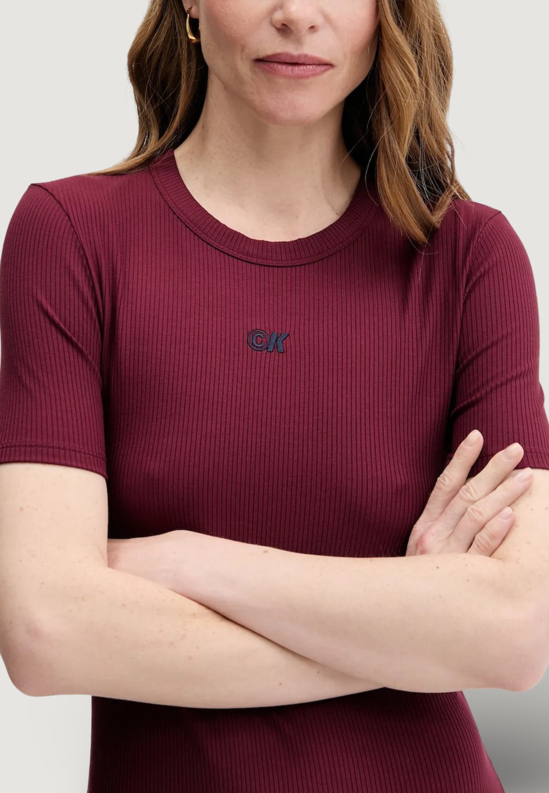 Long dress Calvin Klein Jeans A - MODAL RIB SS DRE