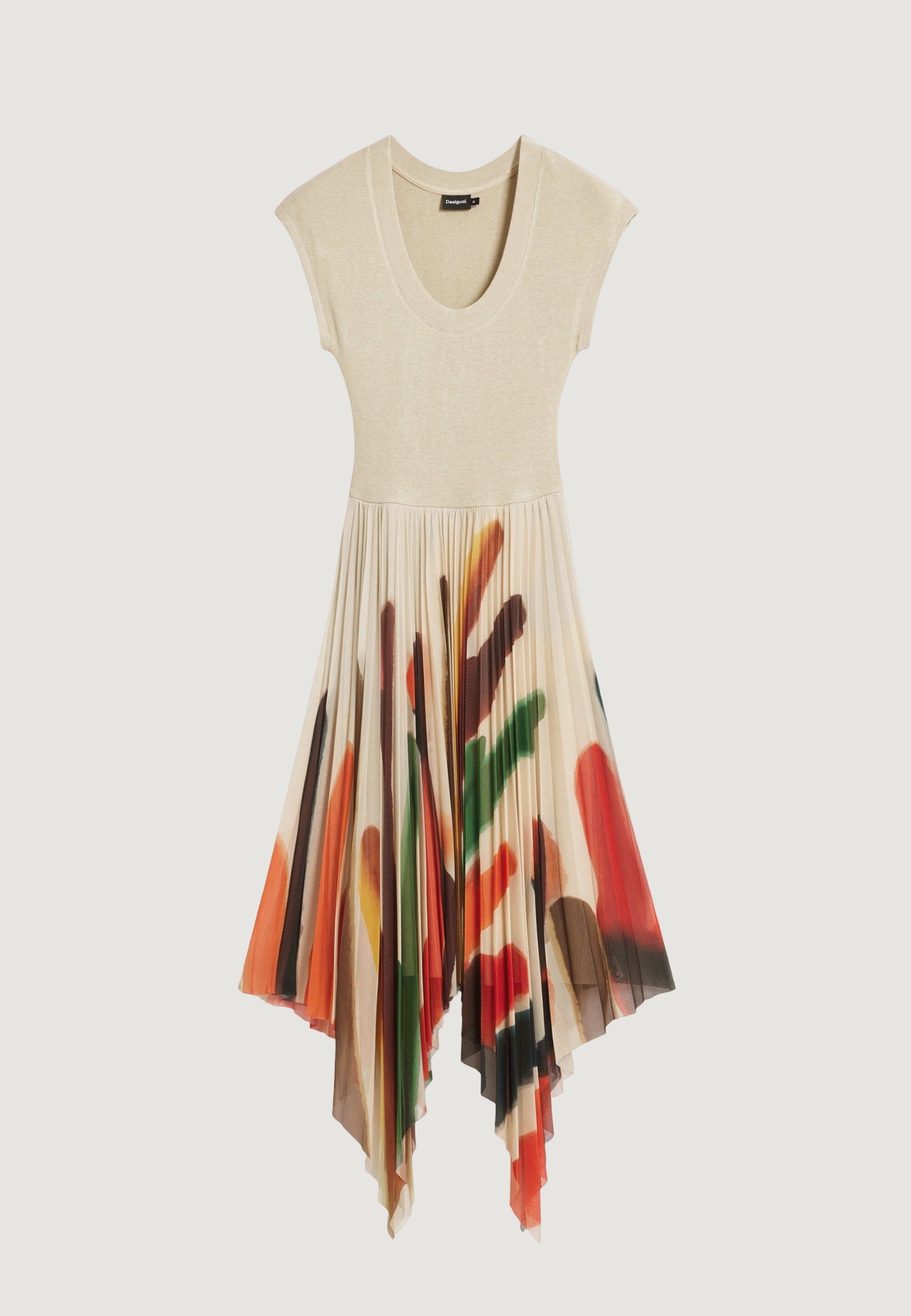 Long dress Desigual VEST_BRUSHES_LACROIX