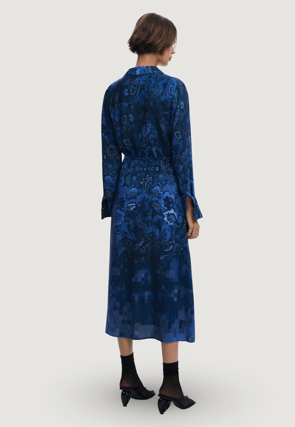 Long dress Desigual VEST_CAMISEROLICUAD