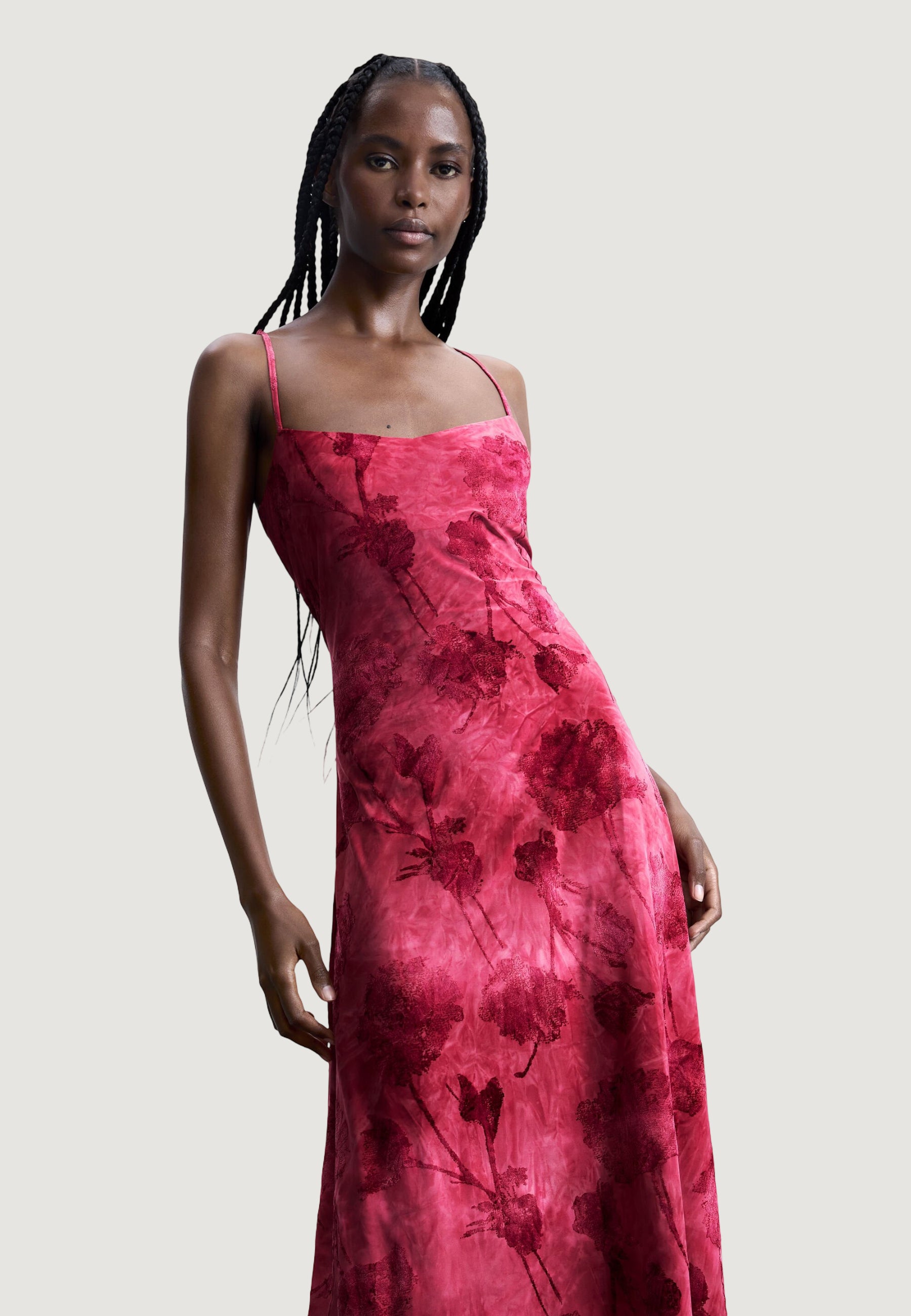 Long dress Desigual 26SWVK01 Magenta Goccia.Shop Long dress Desigual 26SWVK01 Magenta Goccia.Shop