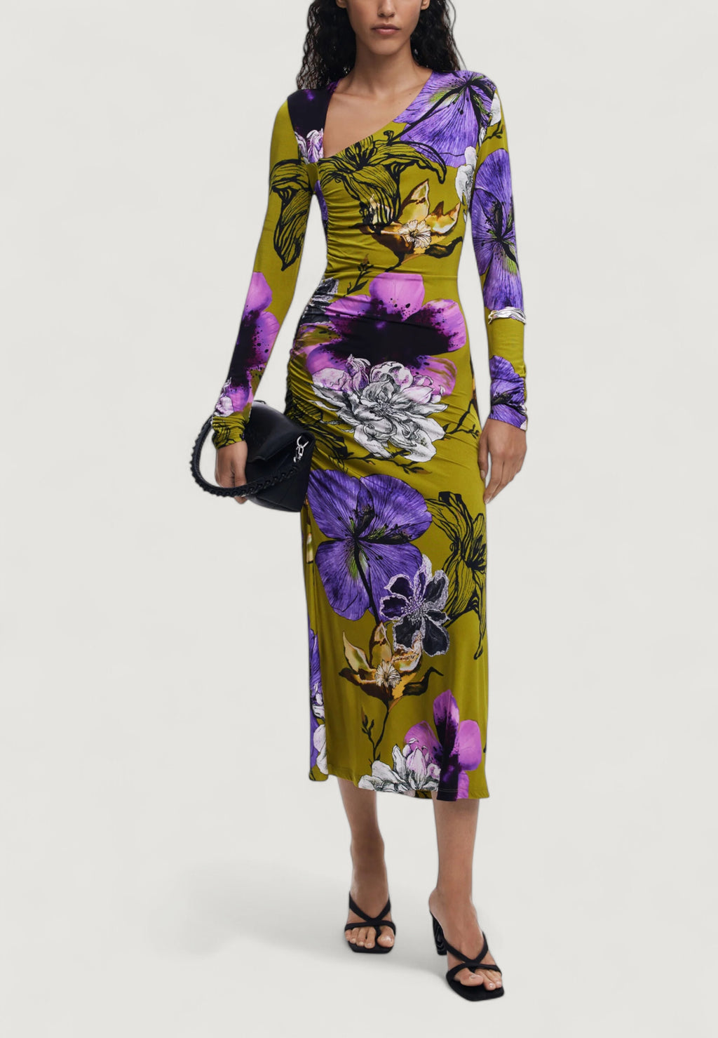 Vestito lungo Desigual VEST_NECKLINE_LA