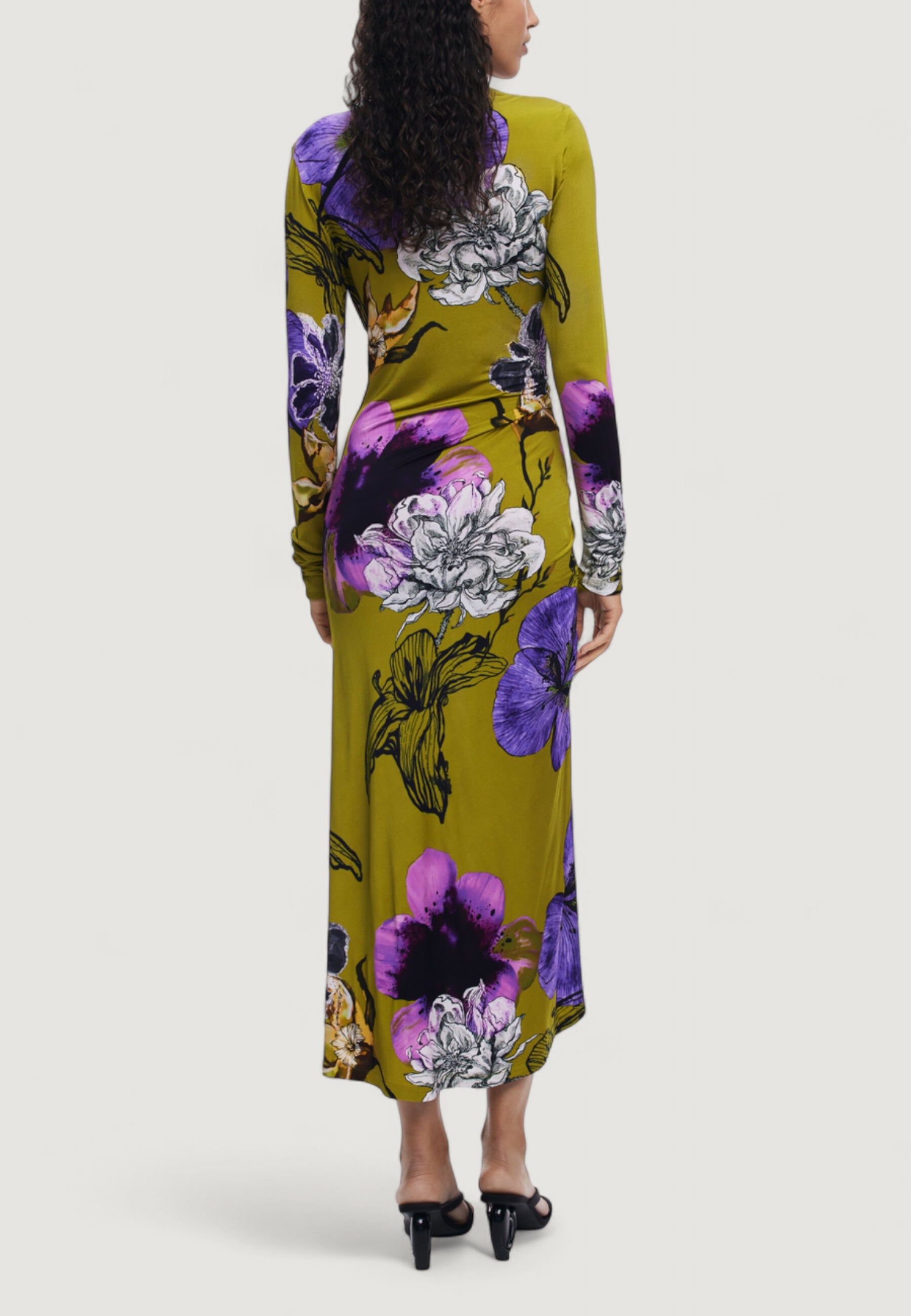 Vestito lungo Desigual VEST_NECKLINE_LA