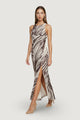 Vestito lungo Guess SL SERAFINA MESH LONG DRESS