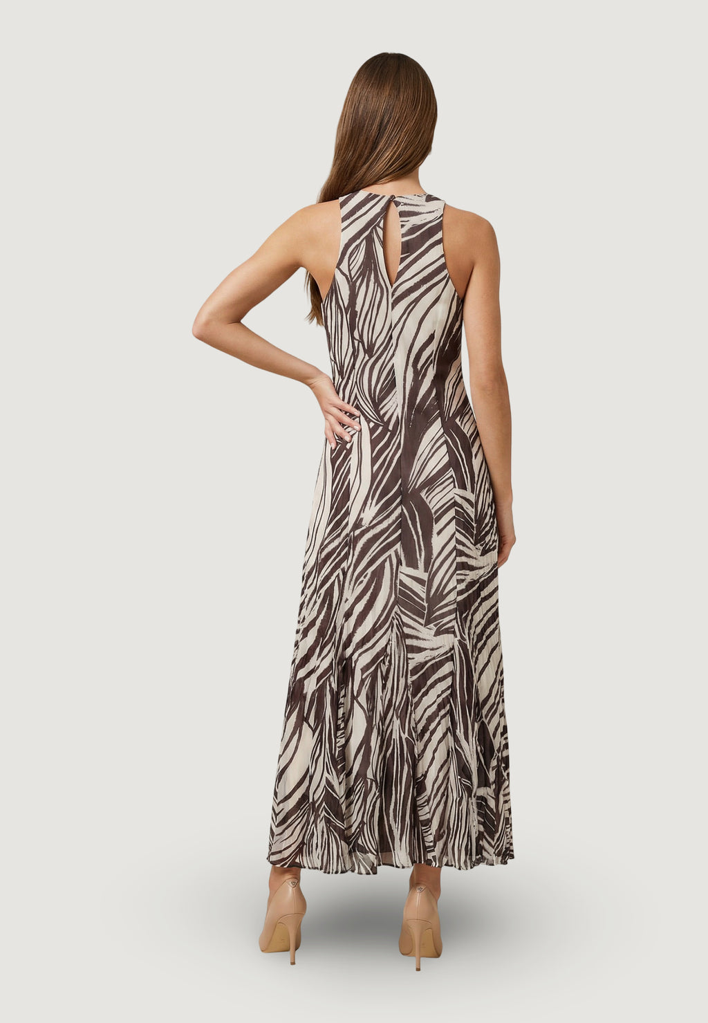 Vestito lungo Guess SL SERAFINA MESH LONG DRESS
