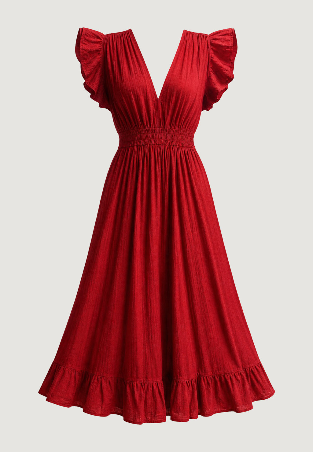 Long dress I am ABITO LUNGO CRINKLE CON MANICA ALETTA