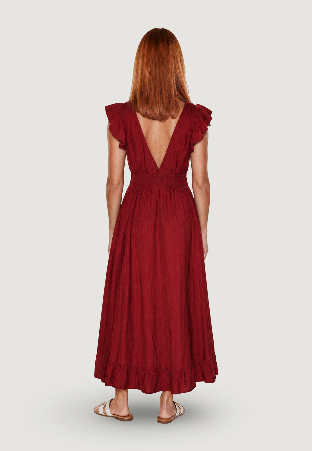 Long dress I am ABITO LUNGO CRINKLE CON MANICA ALETTA