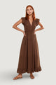 Vestito lungo I am ABITO LUNGO CRINKLE CON MANICA ALETTA