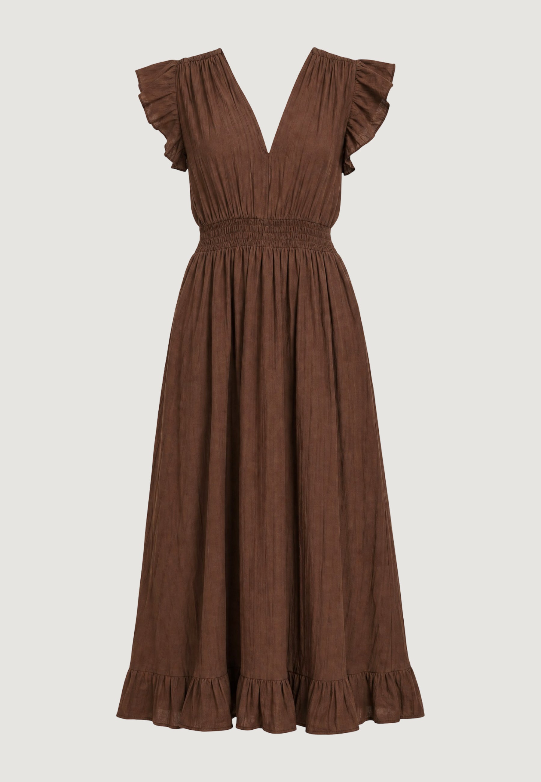 Long dress I am ABITO LUNGO CRINKLE CON MANICA ALETTA