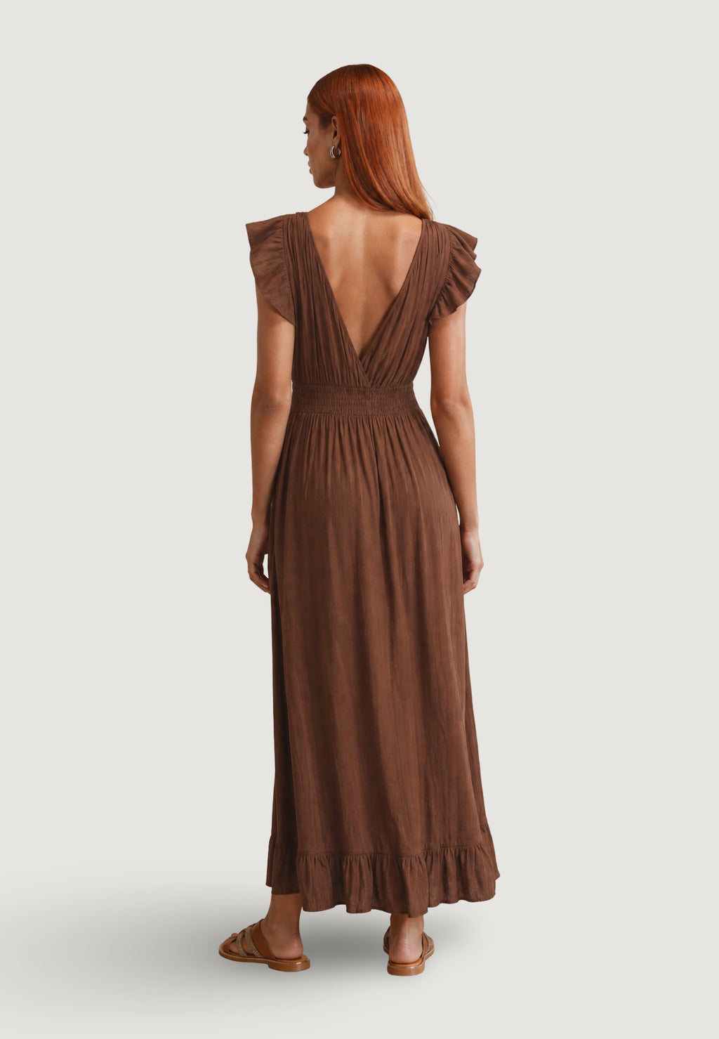 Vestito lungo I am ABITO LUNGO CRINKLE CON MANICA ALETTA