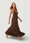 Long dress I am Abito Viscosa Scollo Profondo