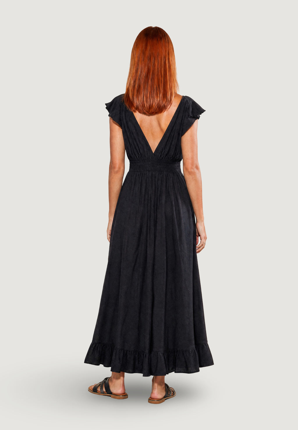 Vestito lungo I am ABITO LUNGO CRINKLE CON MANICA ALETTA