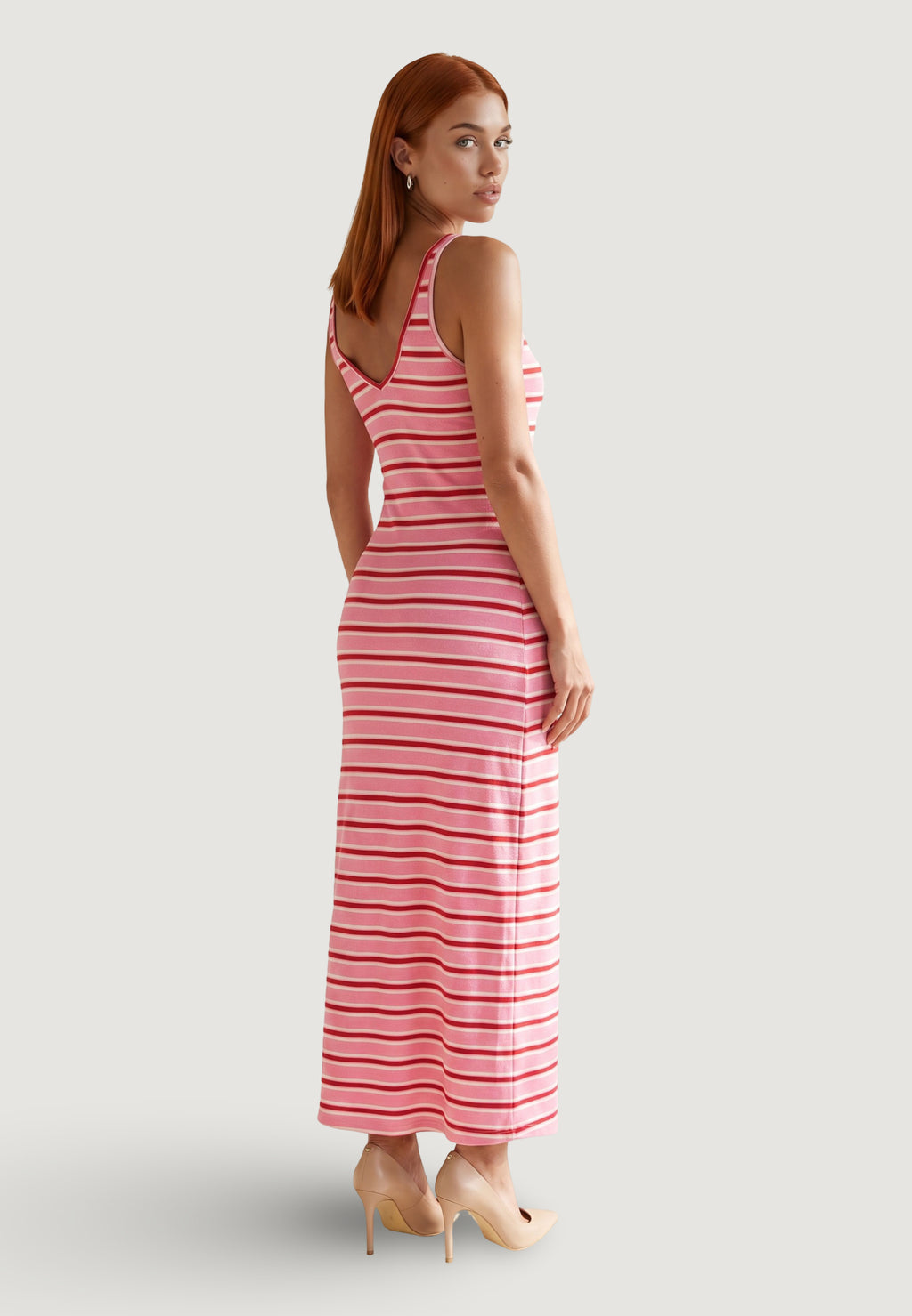 Vestito lungo I am Abito Cotone Righe
