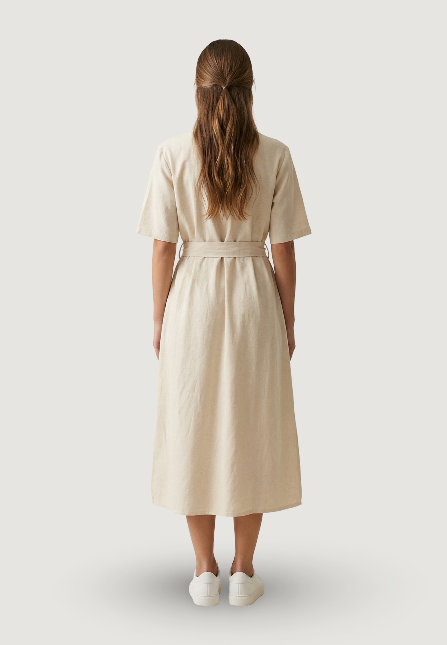 Vestito lungo Jacqueline de Yong Jdymilan Linen S/S Midi Dress Wvn
