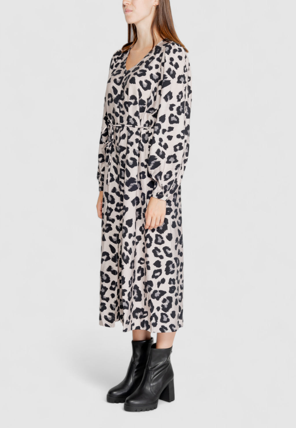 Vestito lungo Jacqueline de Yong JDYCAROLINE L/S MIDI SLIT DRESS WVN