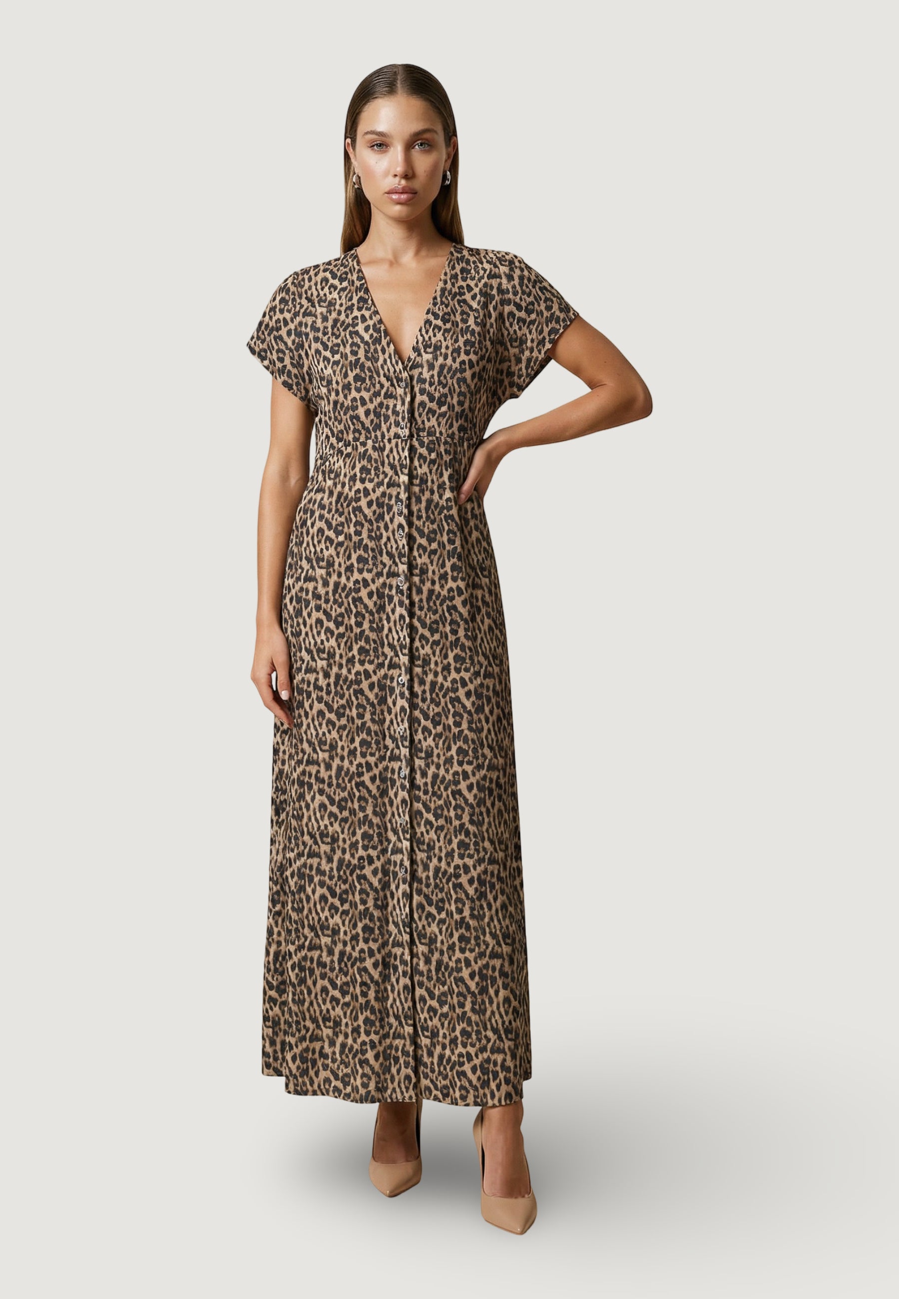 Vestito lungo Only Onlnova Life Vis Mollie Long Dress Wvn
