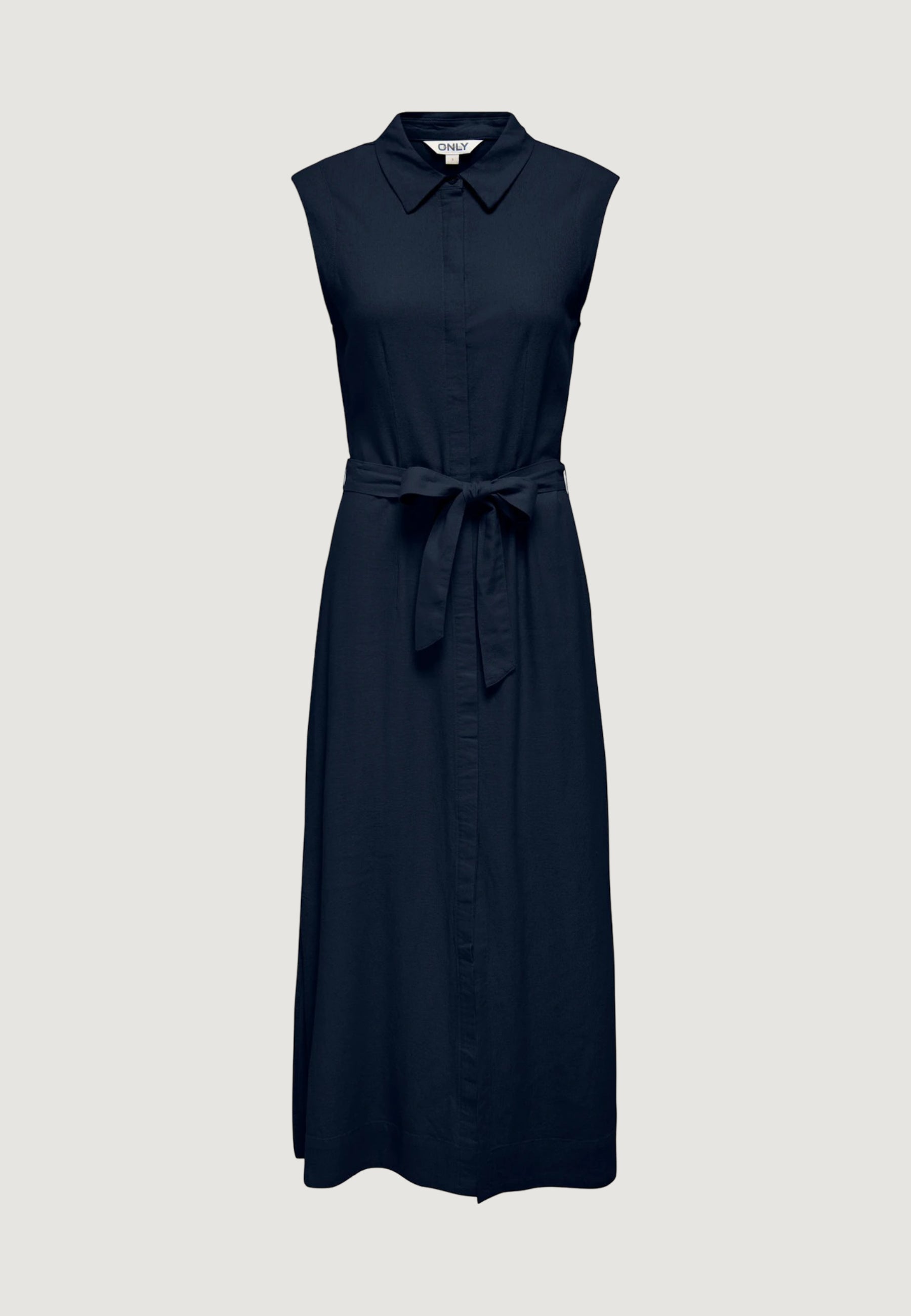 Vestito lungo Only Onlgoa Sl Linen Bl Shirt Dress Cc Pnt