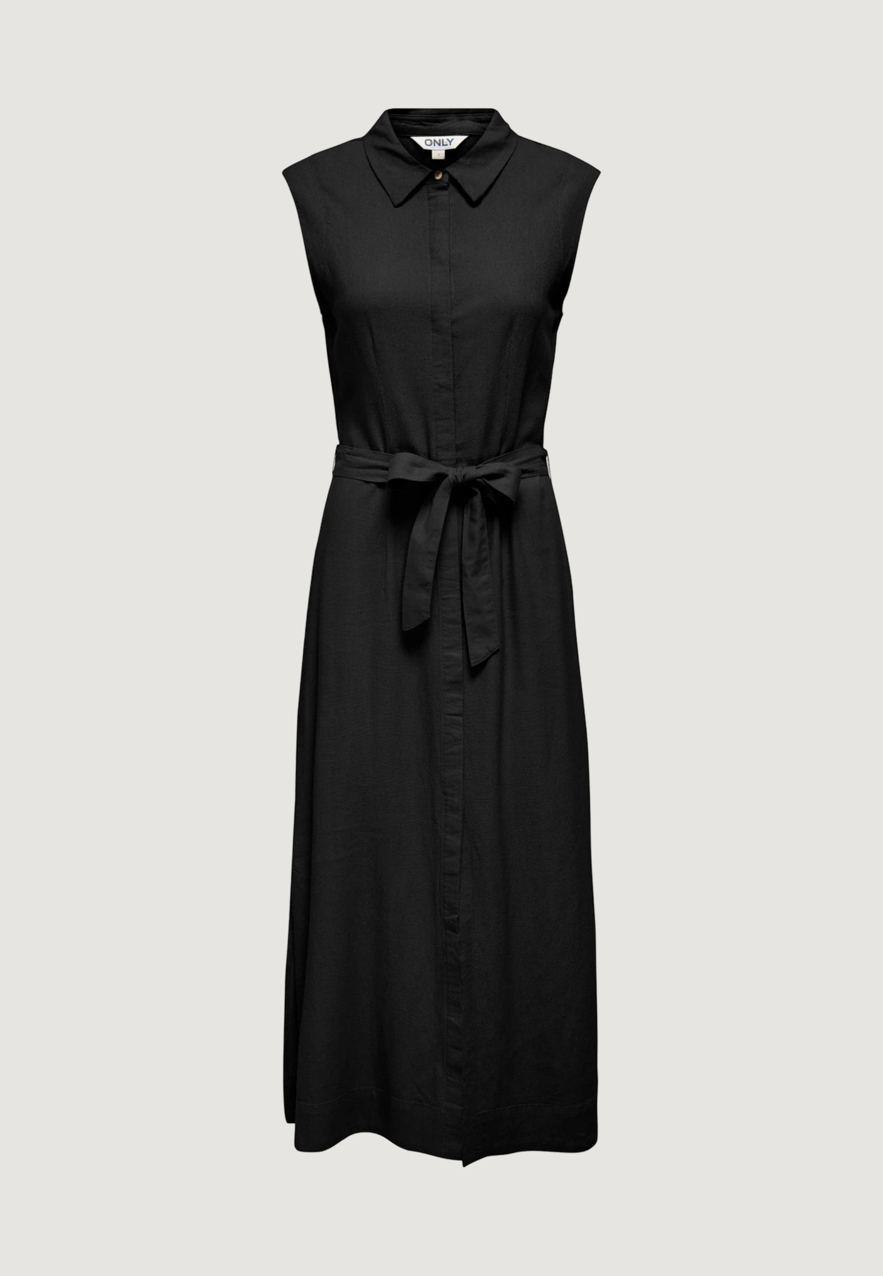 Vestito lungo Only Onlgoa Sl Linen Bl Shirt Dress Cc Pnt