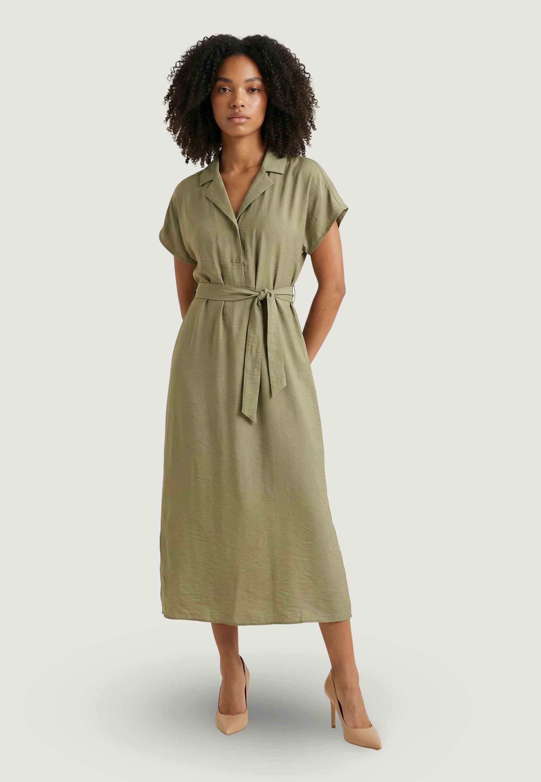 Vestito midi Jacqueline de Yong Jdytroya Life S/L Midi Dress Wvn Dia