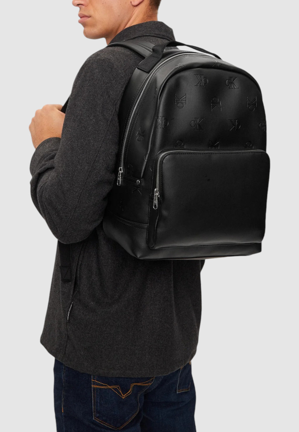 Zaino Calvin Klein Jeans AOP CENTER ZIP CAMPUS BP PU