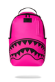 Backpack Sprayground SHARK CENTRAL WHITE STENCIL SHARK PINK NYLON BACKPACK