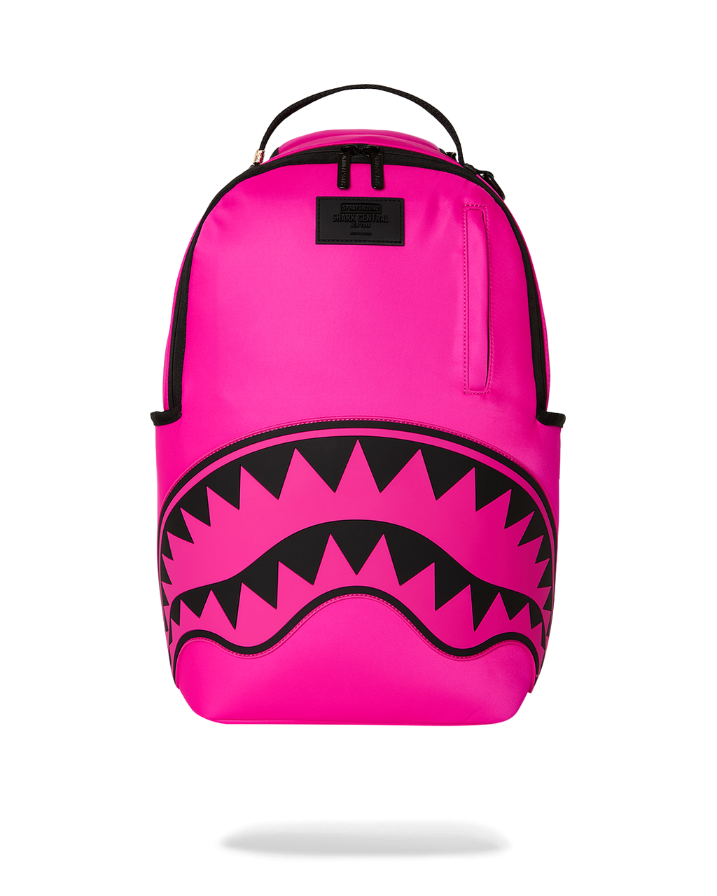 Backpack Sprayground SHARK CENTRAL WHITE STENCIL SHARK PINK NYLON BACKPACK