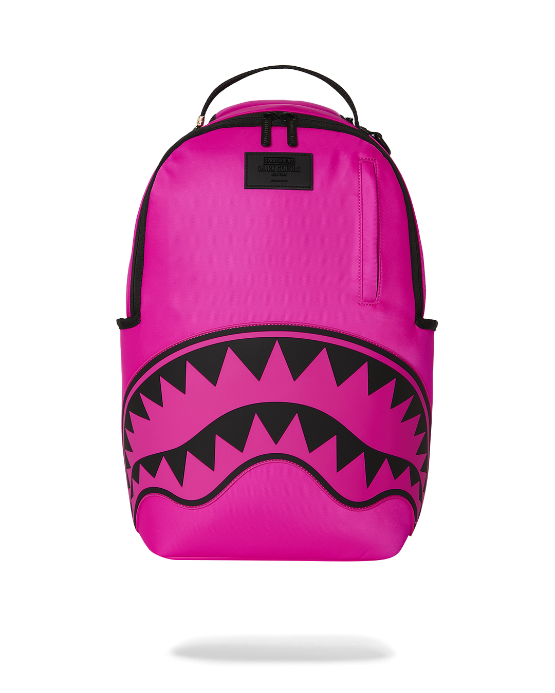 Backpack Sprayground SHARK CENTRAL WHITE STENCIL SHARK PINK NYLON BACKPACK