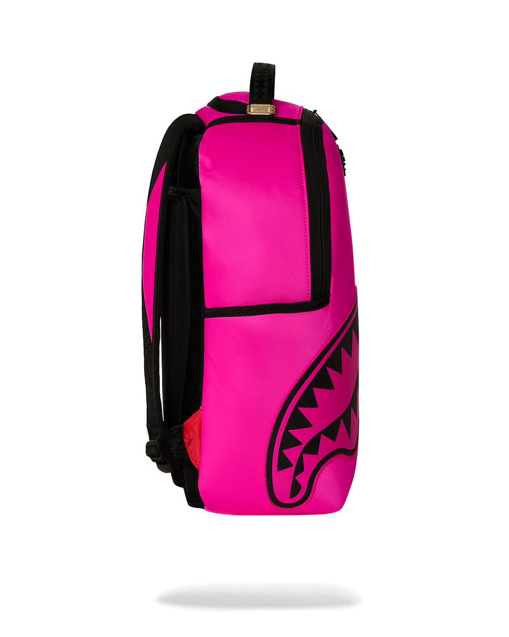 Backpack Sprayground SHARK CENTRAL WHITE STENCIL SHARK PINK NYLON BACKPACK