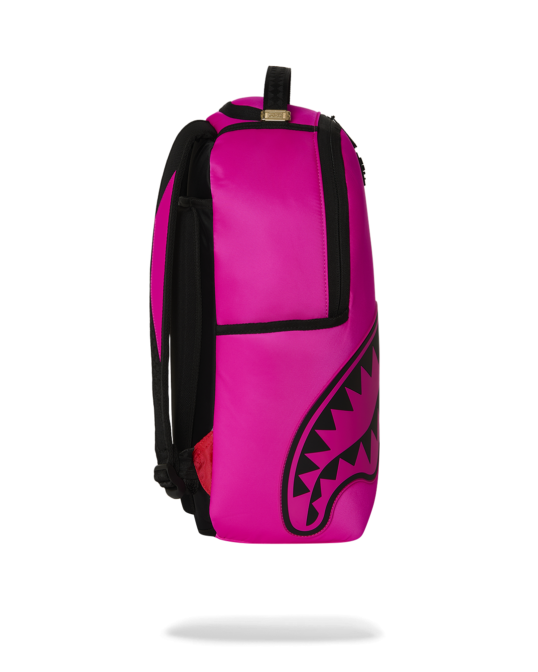 Backpack Sprayground SHARK CENTRAL WHITE STENCIL SHARK PINK NYLON BACKPACK