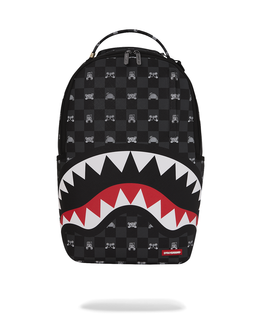 Zaino Sprayground GRAY PEEKING CHARACTER CHECK DLXSV BACKPACK