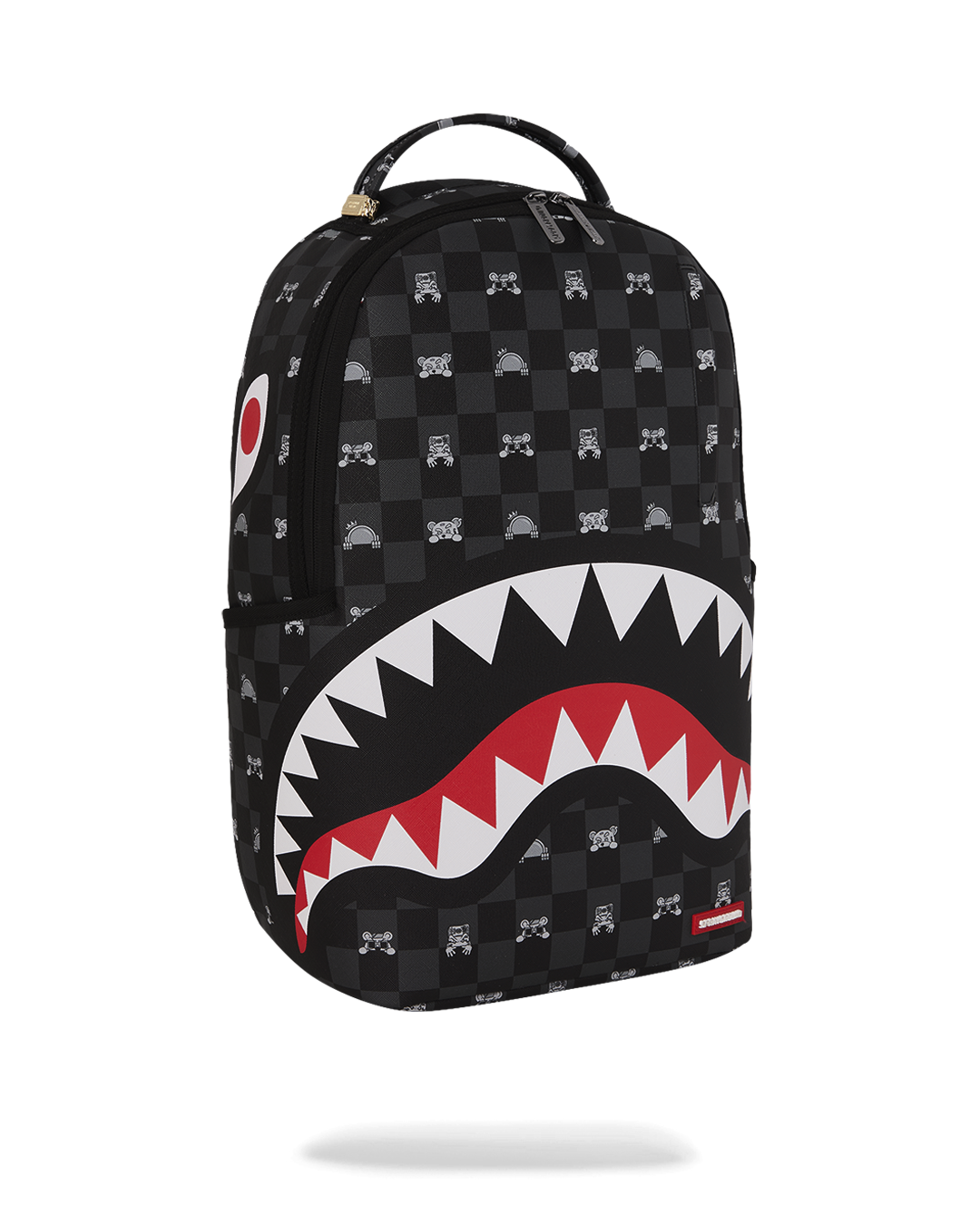 Zaino Sprayground GRAY PEEKING CHARACTER CHECK DLXSV BACKPACK