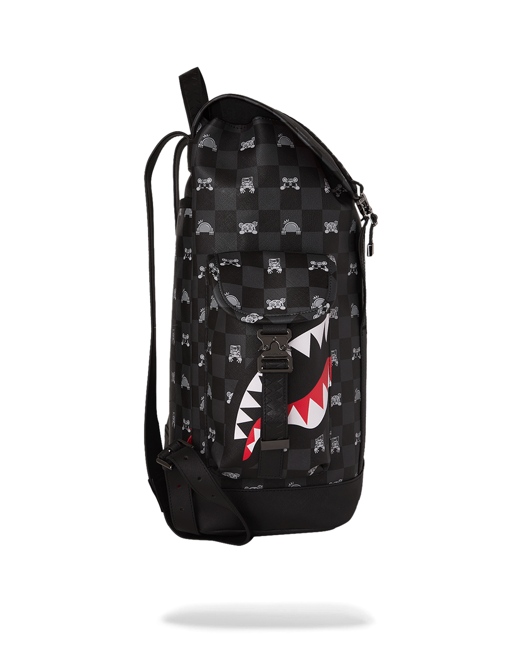 Backpack Sprayground GRAY PEEKING CHARACTER CHECK MONTE CARLO
