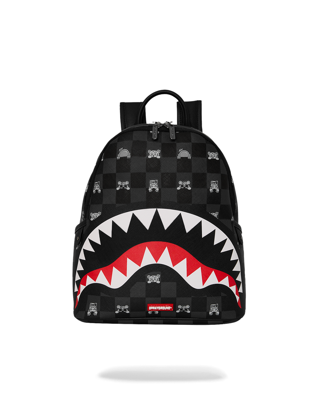 Backpack Sprayground GRAY PEEKING CHARACTER CHECK SAVAGE BACKPACK