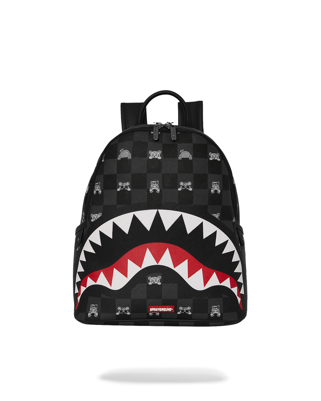 Backpack Sprayground GRAY PEEKING CHARACTER CHECK SAVAGE BACKPACK