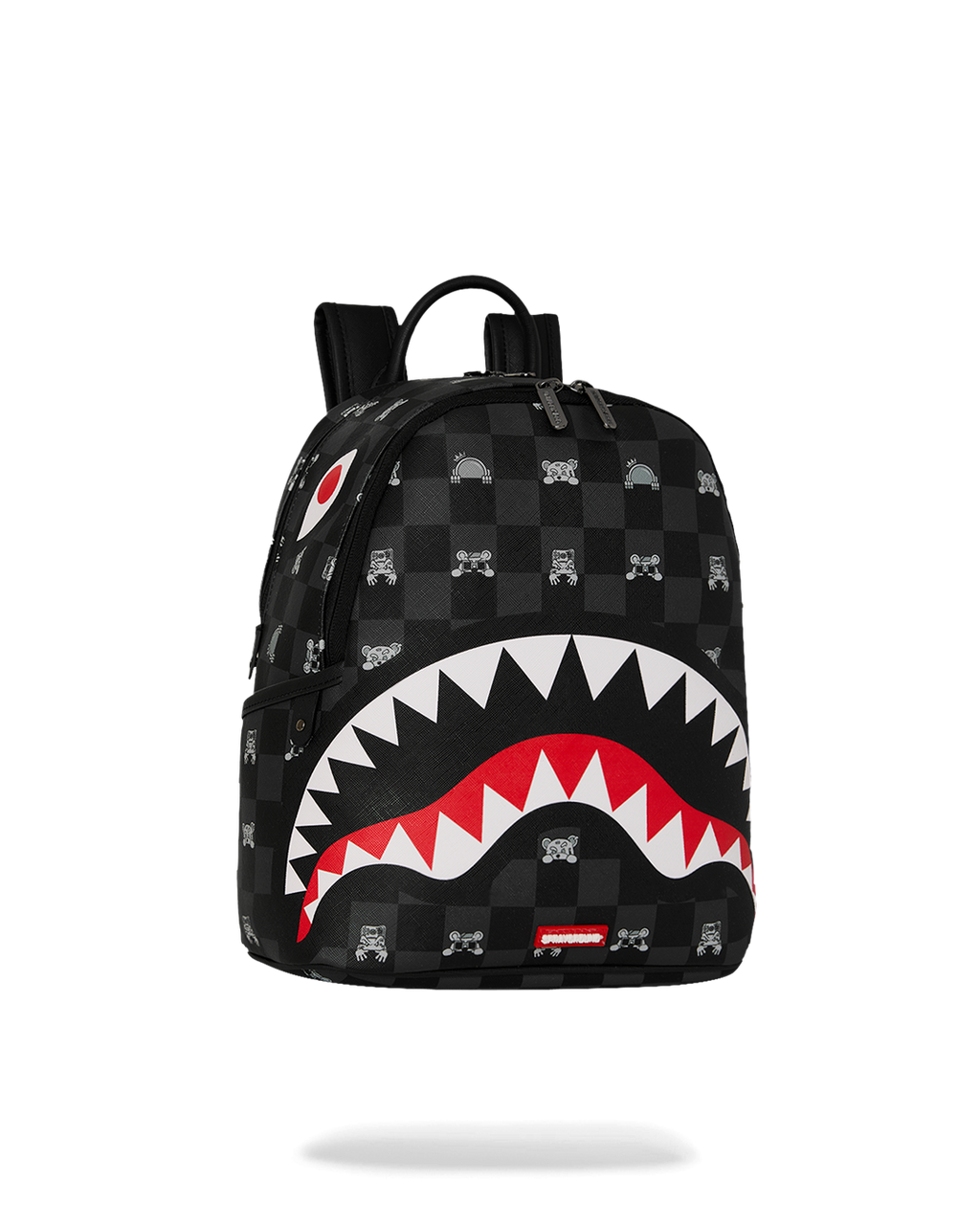 Backpack Sprayground GRAY PEEKING CHARACTER CHECK SAVAGE BACKPACK
