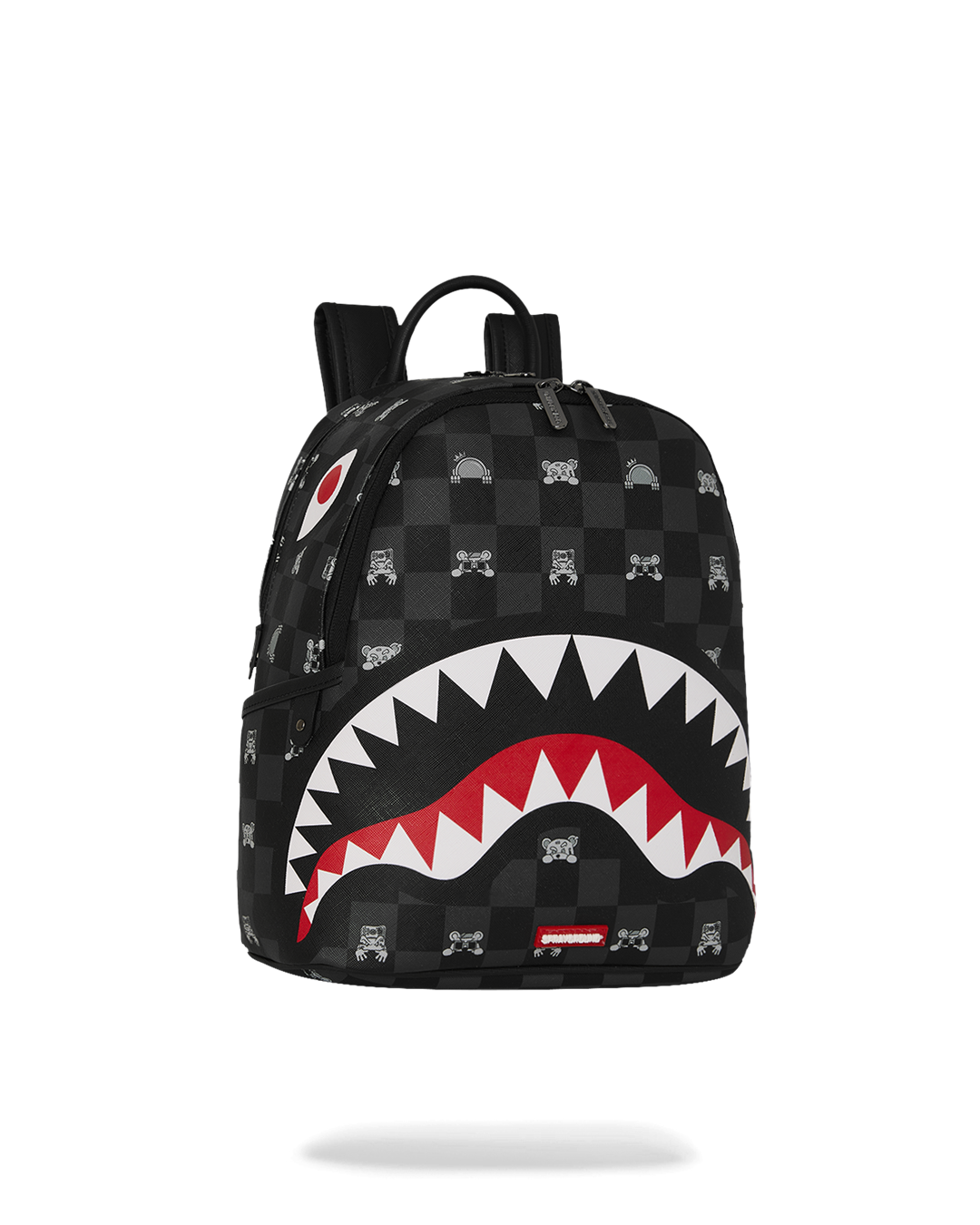 Backpack Sprayground GRAY PEEKING CHARACTER CHECK SAVAGE BACKPACK