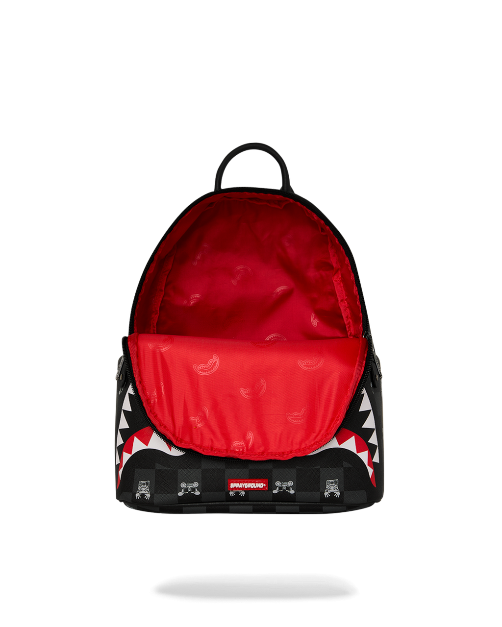 Backpack Sprayground GRAY PEEKING CHARACTER CHECK SAVAGE BACKPACK