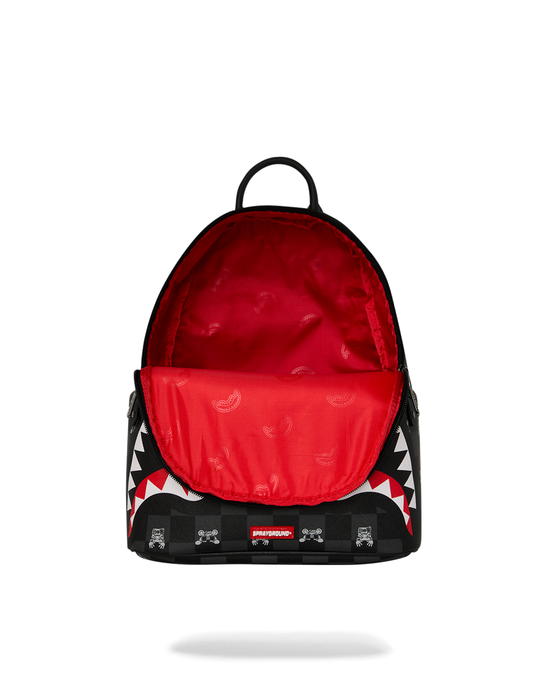 Backpack Sprayground GRAY PEEKING CHARACTER CHECK SAVAGE BACKPACK