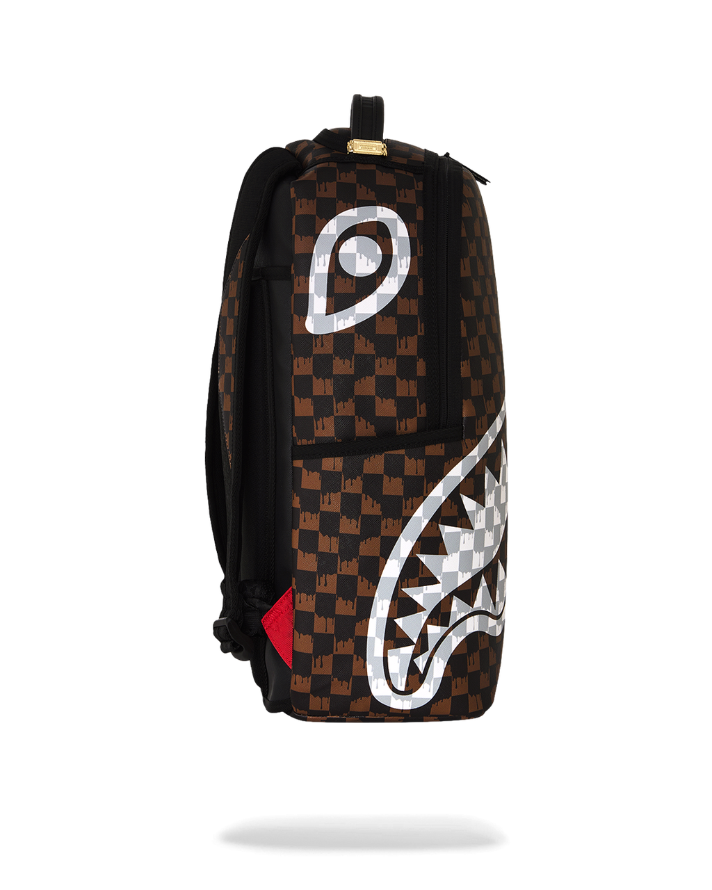 Zaino Sprayground BROWN AND CREAM DRIP CHECK SHARK BACKPACK