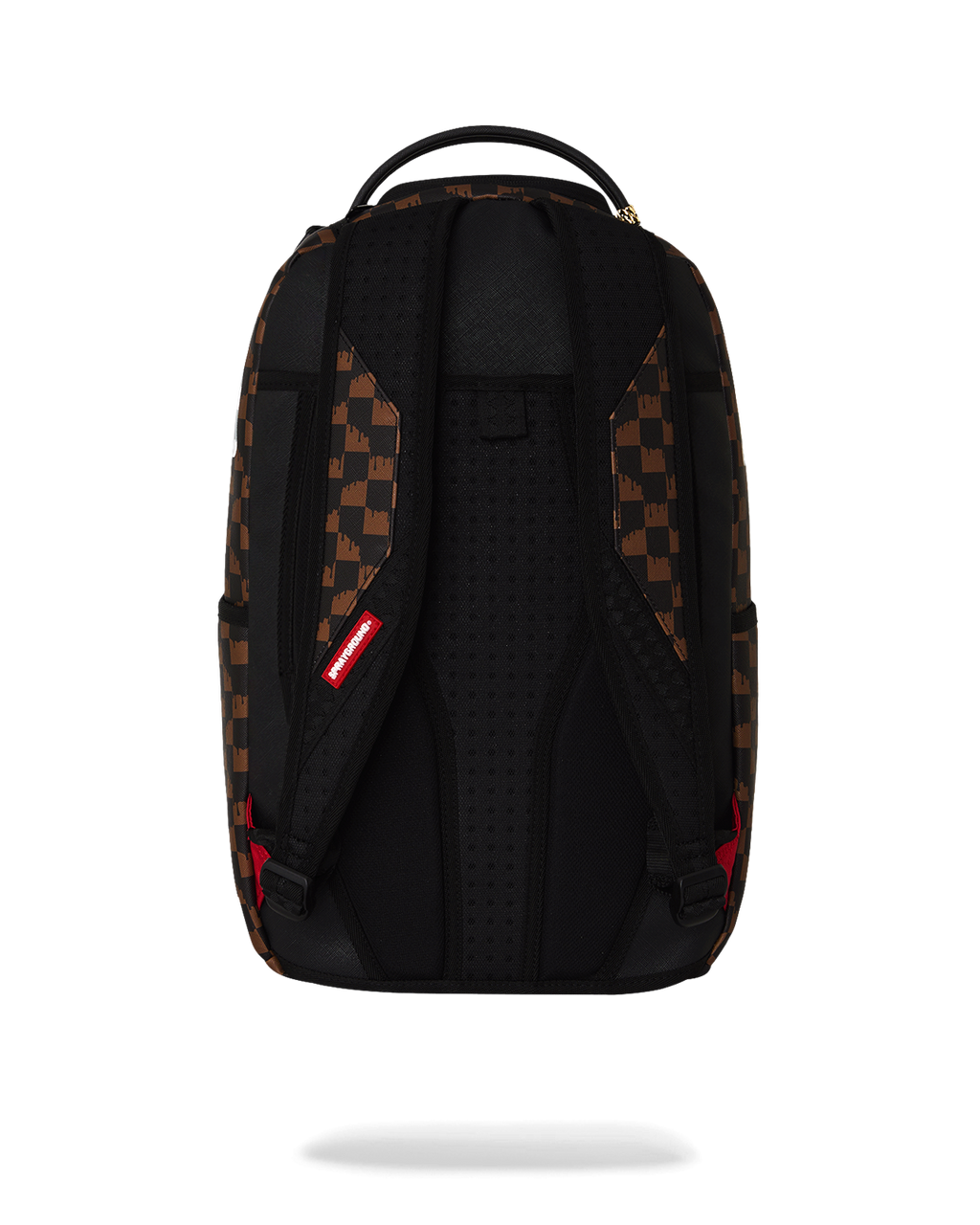Zaino Sprayground BROWN AND CREAM DRIP CHECK SHARK BACKPACK