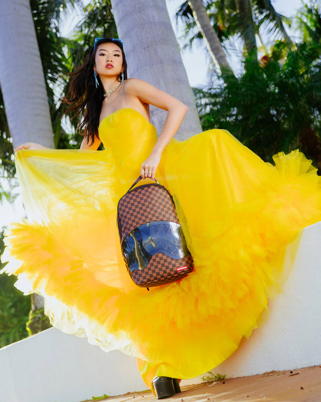 Backpack Sprayground CLEAR RUBBER SHARKS IN PARIS DLXSV BACKPACK