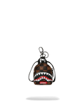Zaino Sprayground SHARKS IN PARIS WTF BUBBLE BROWN CHECK BACKPACK KEYCHAIN