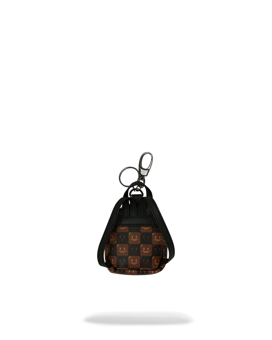 Zaino Sprayground SHARKS IN PARIS WTF BUBBLE BROWN CHECK BACKPACK KEYCHAIN