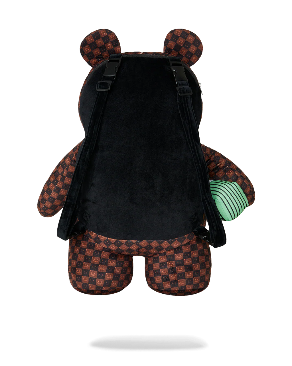 Zaino Sprayground SHARKS IN PARIS WTF BUBBLE BROWN CHECK MONEYBEAR BACKPACK