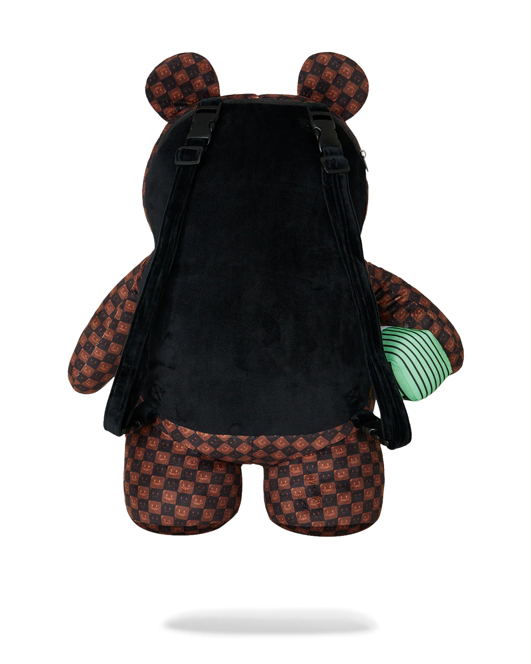 Zaino Sprayground SHARKS IN PARIS WTF BUBBLE BROWN CHECK MONEYBEAR BACKPACK