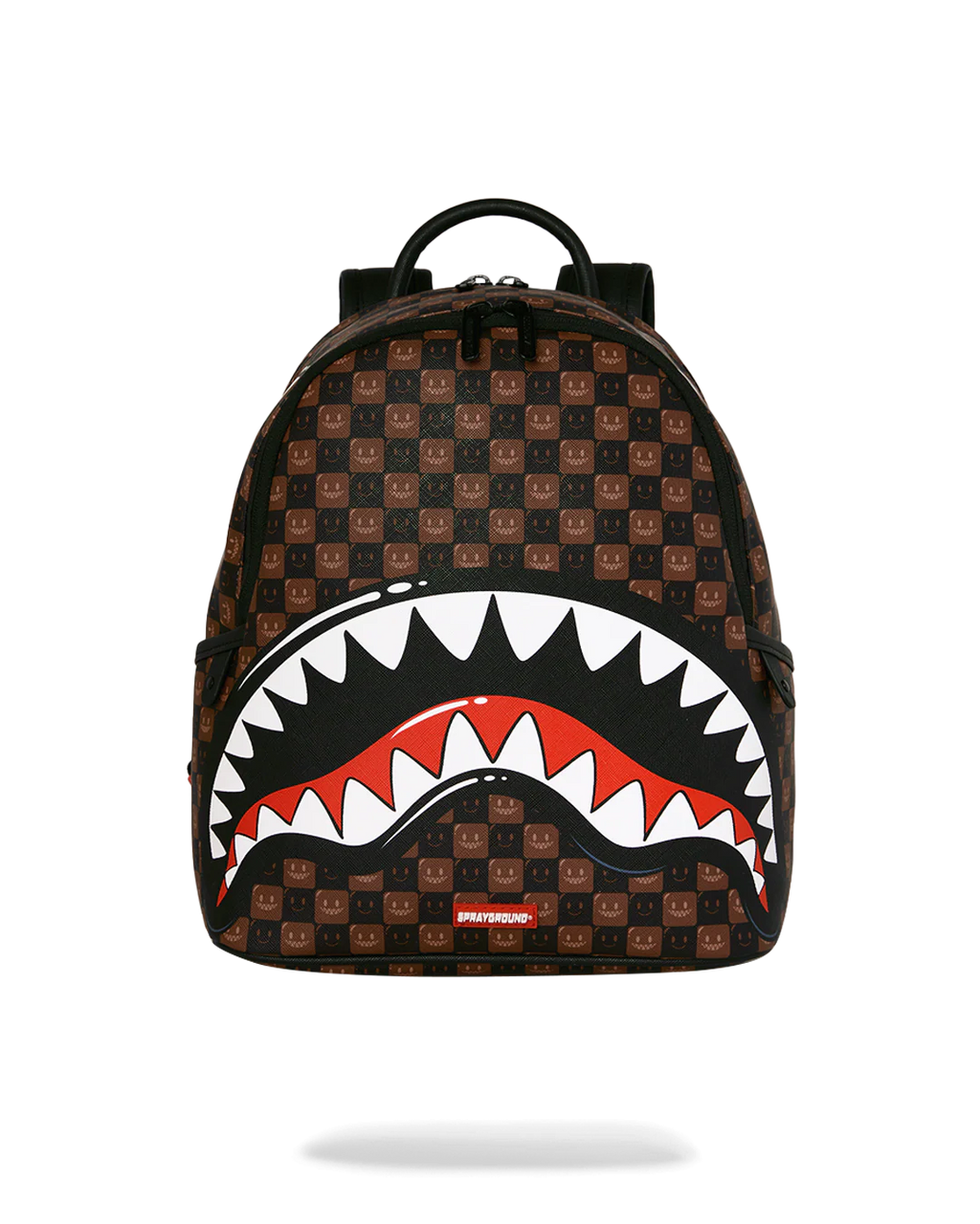 Zaino Sprayground SHARKS IN PARIS WTF BUBBLE BROWN CHECK SAVAGE BACKPACK