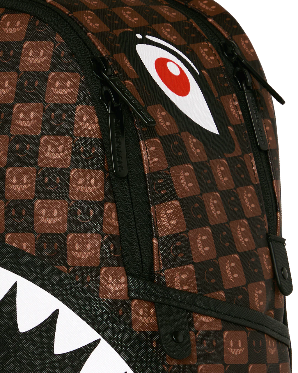 Zaino Sprayground SHARKS IN PARIS WTF BUBBLE BROWN CHECK SAVAGE BACKPACK