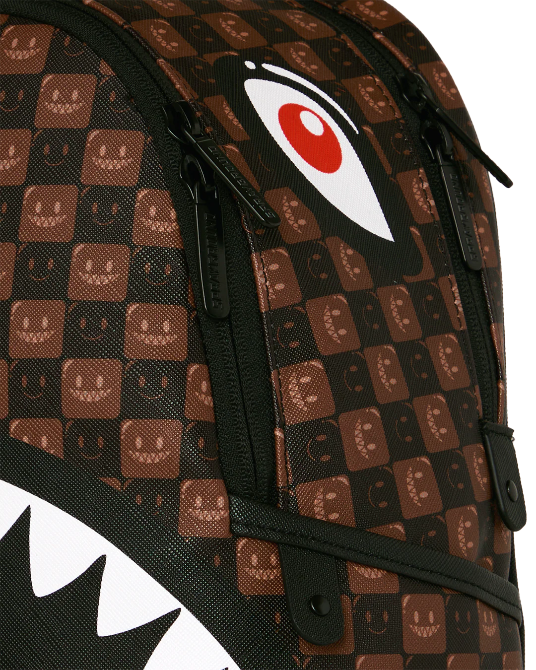 Zaino Sprayground SHARKS IN PARIS WTF BUBBLE BROWN CHECK SAVAGE BACKPACK