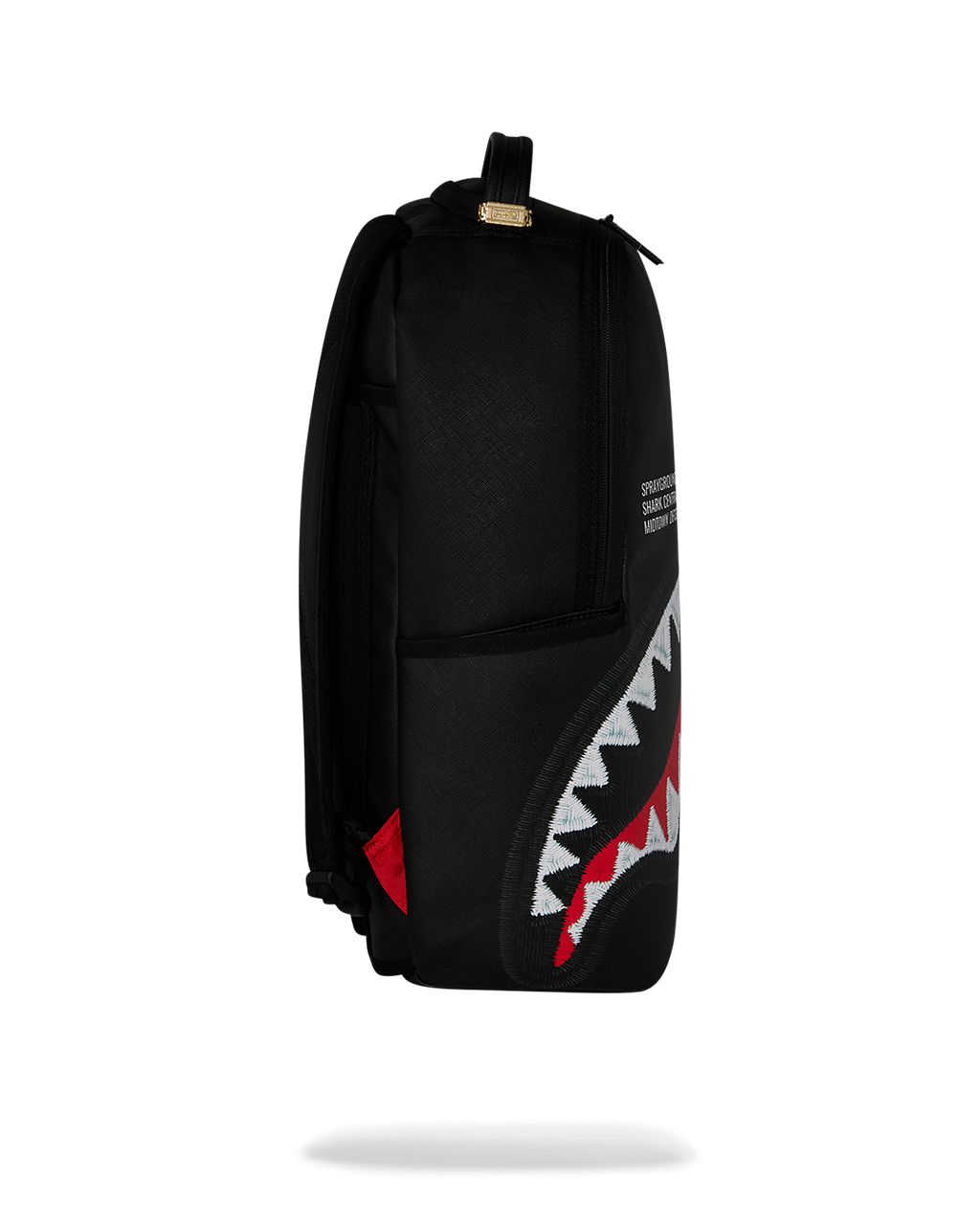 Backpack Sprayground SHARK CENTRAL BLACK EMBROIDERED SHARK BACKPACK